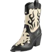 Buffalo Botas camperas ecru / negro