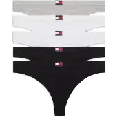 Tommy Hilfiger Underwear Tanga gris moteado / negro / blanco