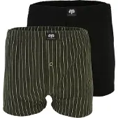 Ceceba Calzoncillo boxer verde oscuro / negro / blanco
