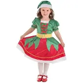 Creaciones Llopis Disfraz De Niña Assistant Santa Claus