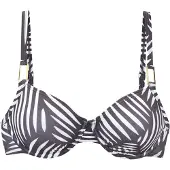 LASCANA Top de bikini antracita