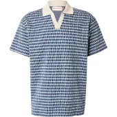 Revolution - Jaquard Polo Shirt - Polo size S, azul