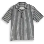 Tom Tailor DENIM Camisa antracita / blanco