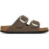 Birkenstock para mujer. 1032081 Sandalias Arizona Big Buckle (Ajuste Estrecho) marrón (39), Plano, Hebilla, Casual, Taupe, outle