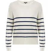 Mexx Jersey 'Aster' navy / blanco lana