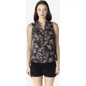KOROSHI Blusa marrón claro / taupe / negro