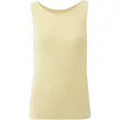 Mexx Top de punto amarillo claro