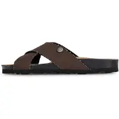 Bayton Zapatos abiertos 'Saxo' marrón oscuro / negro