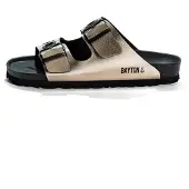Bayton Zapatos abiertos 'JANNY' oro / negro