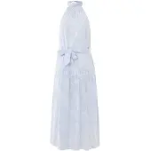 Mexx Vestido de verano azul claro / blanco