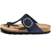 Bayton Sandalias de dedo 'Mercure' navy / negro / plata