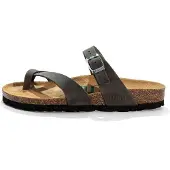Bayton Sandalias de dedo 'DIANE' gris oscuro