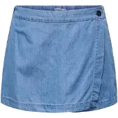 ONLY Falda 'ONLLEA' azul