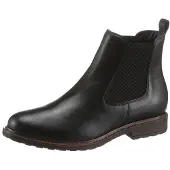 Tamaris Botas 'Stiefel Damen 1-25056-41/003 Echtleder in schwarz' negro