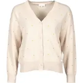Kleinigkeit Cárdigan 'Herzen' beige / lima
