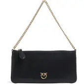 Pinko Bolso de mano 'NEW HORIZONTAL FLAT VITELLO SETA BORSA' negro