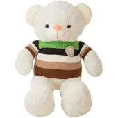 Creaciones Llopis Osito De Peluche De Punto A Rayas 80 Cm