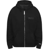 Dropsize Sudadera con cremallera negro