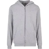 Urban Classics Sudadera con cremallera gris moteado