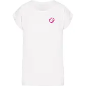 Mister tee Camiseta 'Everything Is Nice' rosa / blanco