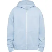 Dropsize Sudadera con cremallera azul claro