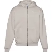 Karl kani Sudadera con cremallera 'Essential' taupe / blanco