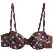 Next Top de bikini azul paloma / chocolate
