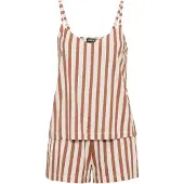 LASCANA Pijama de pantalón corto moca / marrón claro
