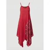 KOROSHI Vestido navy / rojo / blanco