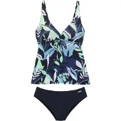 Sunseeker Tankini marino / azul claro / azul oscuro / verde claro