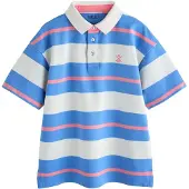 Next Camiseta azul real / rosa claro / blanco
