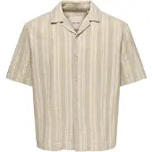 Only & Sons Camisa 'ONSWalker' beige / beige oscuro