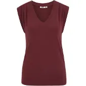 We fashion Top rojo oscuro