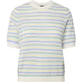 Pieces Jersey 'PCDiana' azul paloma / verde pastel / rosa pastel / blanco