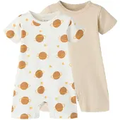 TWO SOON Pijama kitt / caramelo / naranja / blanco