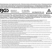 Bgs 309. Llave para andamios, 17x21 mm