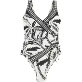 Next Bañador moldeador negro / blanco