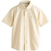 Next Camisa azul cian / amarillo pastel