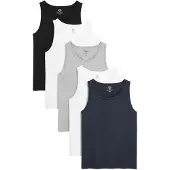 Next Camiseta térmica marino / gris moteado / negro / blanco