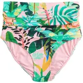 Next Braga de bikini verde / verde claro / coral / rosa