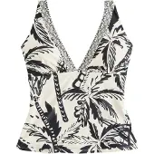Next Top de tankini negro / blanco