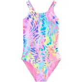 Next Traje de baño azul / azul oscuro / amarillo neón / rosa claro