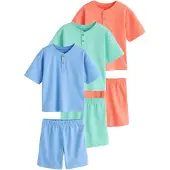Next Pijama turquesa / azul oscuro / salmón