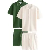 Next Traje para estar en casa beige claro / verde