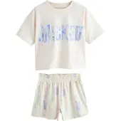 Next Pijama 'Wicked' azul / verde claro / lila / blanco