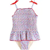 Next Traje de baño azul / rojo / blanco