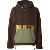 True Religion Jersey marrón oscuro / amarillo / caqui