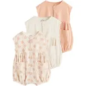 Next Pijama entero/body crema / verde pastel / albaricique / melocotón