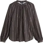 Next Blusa chocolate / blanco