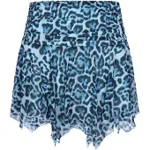 Faina Falda 'Festive' azul cielo / negro